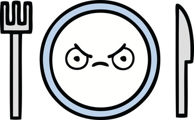 cute cartoon dinner plate