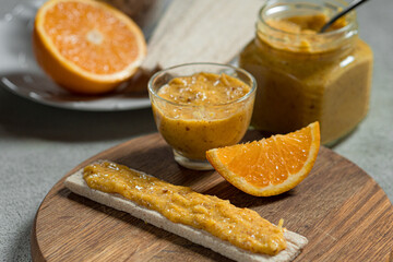 The process of making keto jam from oranges. Photo Recipe. Step by step recipe.