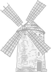 GRey windmill