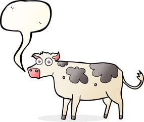 speech bubble cartoon cow
