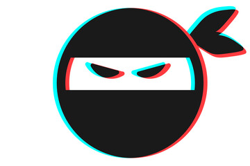 Smile icon Vector illustration in blue red and black colors © Eugene B-sov