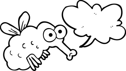 speech bubble cartoon fly