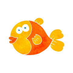 retro cartoon fish