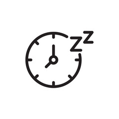 sleep time icon vector, moon for app web logo banner poster - SVG File