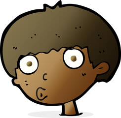 cartoon surprised boy