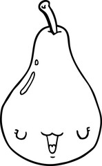 cartoon pear