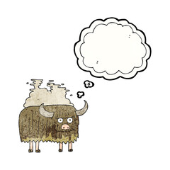 thought bubble textured cartoon smelly cow
