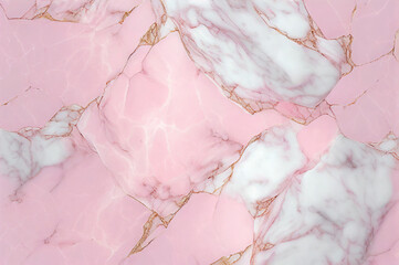 Pink marble background. AI generated image.