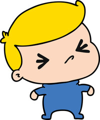 cartoon of a kawaii cute cross baby