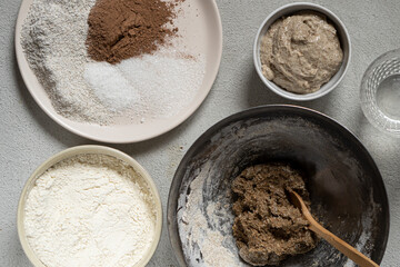 The process of making rye bread from sourdough. Photo Recipe. Step by step recipe.