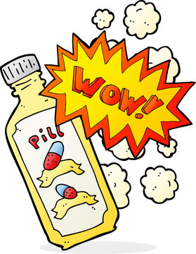 cartoon magic pill