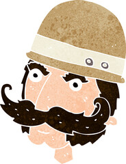 cartoon victorian big game hunter