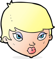 cartoon unimpressed woman