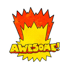 awesome texture cartoon shout