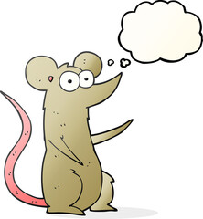 thought bubble cartoon mouse