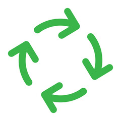 Circular motion arrow icon line isolated on white background. Black flat thin icon on modern outline style. Linear symbol and editable stroke. Simple and pixel perfect stroke vector illustration