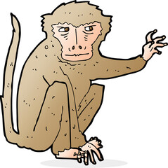 cartoon evil monkey
