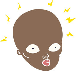 cartoon doodle bald head