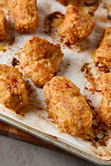 Breaded chicken breast nuggets