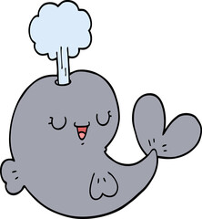 cartoon whale