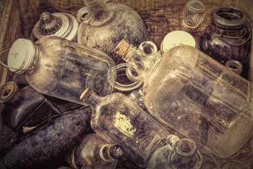 Old bottles found at a flee Market in Vermont.