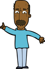 cartoon man issuing stern warning