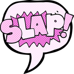 comic book speech bubble cartoon slap symbol