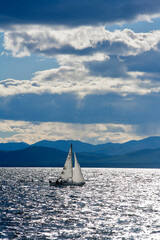 Sailing on Lake Champlain Vermont.