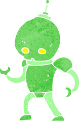 cartoon alien robot
