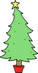 cartoon christmas tree