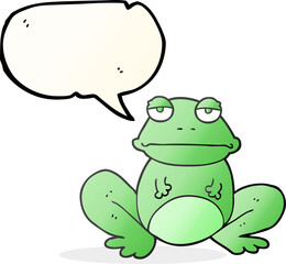 speech bubble cartoon frog