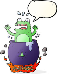 speech bubble cartoon funny halloween toad