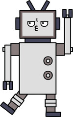 cute cartoon robot
