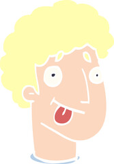 cartoon doodle male face