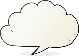 carton cloud speech bubble