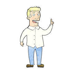 Fototapeta premium cartoon stressed man