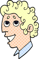 Fototapeta premium cartoon doodle man face