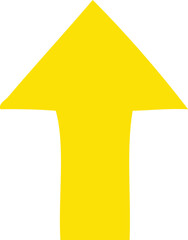 flat color retro cartoon directional arrow