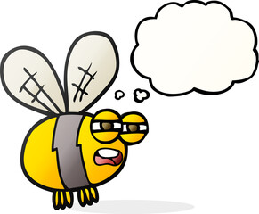 thought bubble cartoon bee