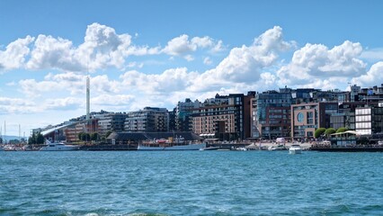 quais d'Oslo en Norvège par une journée chaude d'été