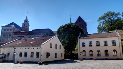 Obraz premium Citadelle de Akershus au centre d'Olso en Norvège, Scandinavie