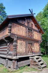 Fototapeta na wymiar maison ancienne en Norvège, Scandinavie