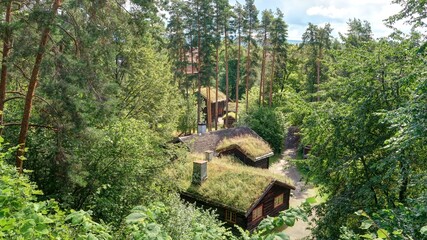 maison ancienne en Norvège, Scandinavie