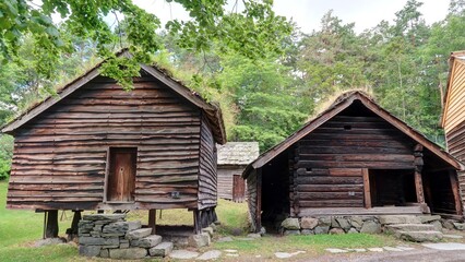 maison ancienne en Norvège, Scandinavie