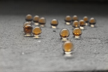 Beautiful background vitamins fish oil in capsule 