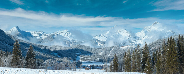 Winter mountain panorama (Austria, Tirol)