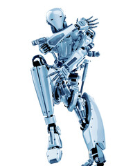 super robot is dancing