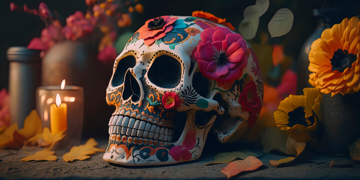 377 Dia De Los Muertos Wallpaper Stock Photos HighRes Pictures and  Images  Getty Images