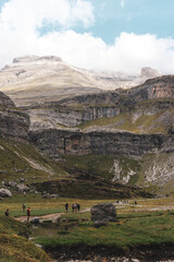 Fototapeta na wymiar bergpanorama lichter formation nationalpark