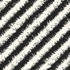 Ink Brushstrokes Textured Diagonal Striped Pattern